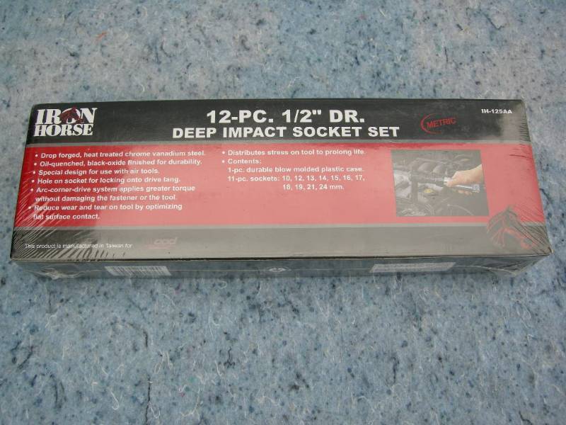 lot 123 image: Iron Horse Deep Impact Socket Set