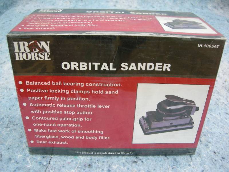 lot 124 image: Iron Horse Orbital Sander