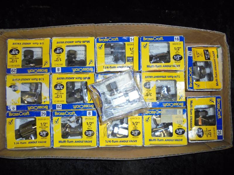 Lot - Brass Craft Plumbing Valves, New