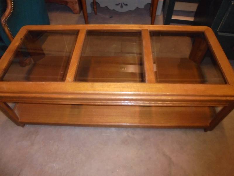 Wood Coffee Table, 15x51x23