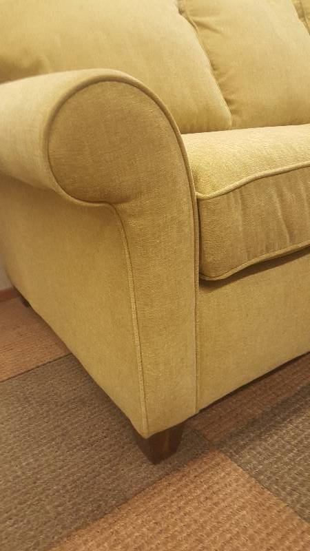 lot 1 image: Sleeper Sofa. Made by Flexsteel, Westside Collecton. Current model.