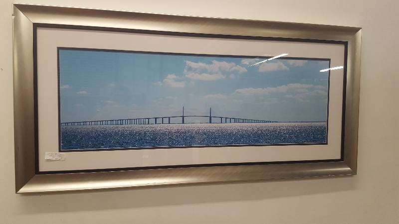 lot 41 image: Large 37 x 49 Framed and matted Print.