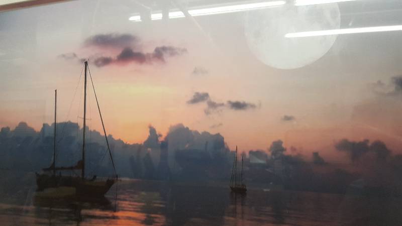 lot 43 image: 31 x 37 Framed and Matted Print