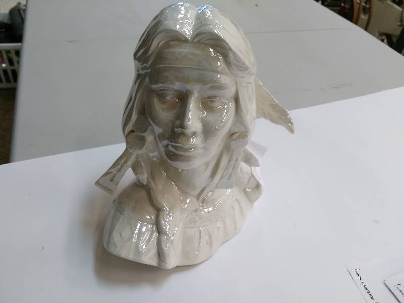 Ceramic Indian Girl Bust