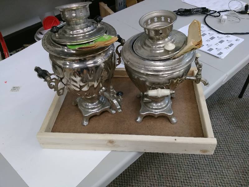 Two Russian Made CoffeeTea Servers