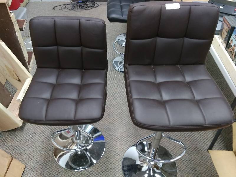 Two Swivel Bar Stools