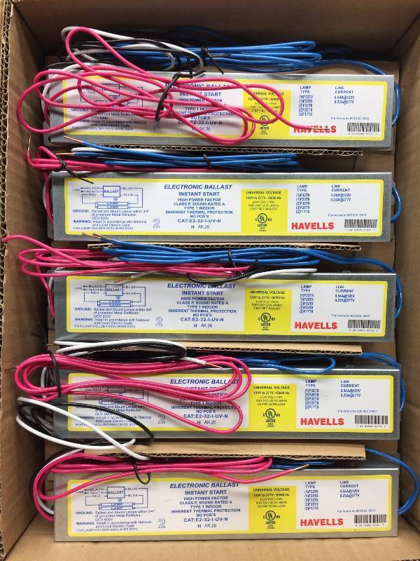 E-232-I-UV-N T8 (F32) 1 CASE OF 10 ELECTRONIC BALLAST