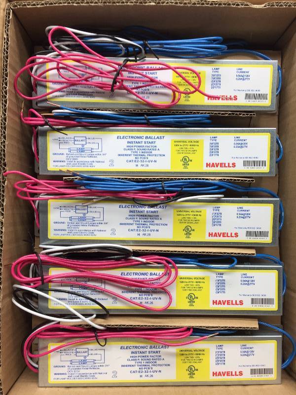E-232-I-UV-N T8 (F32) 1 CASE OF 10 ELECTRONIC BALLAST