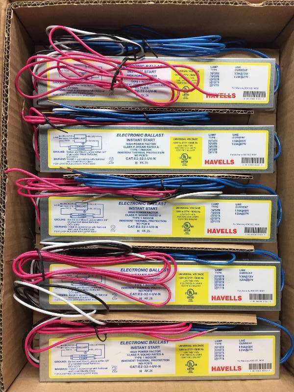 E-232-I-UV-N T8 (F32) 1 CASE OF 10 ELECTRONIC BALLAST
