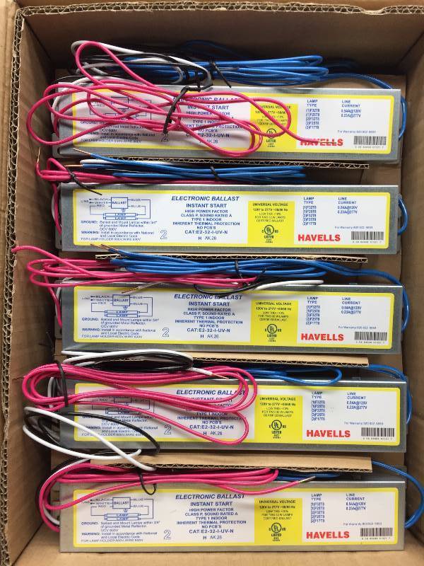 E-232-I-UV-N T8 (F32) 1 CASE OF 10 ELECTRONIC BALLAST