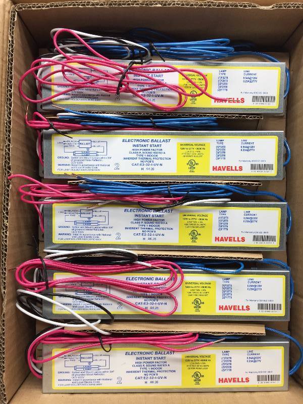 E-232-I-UV-N T8 (F32) 1 CASE OF 10 ELECTRONIC BALLAST