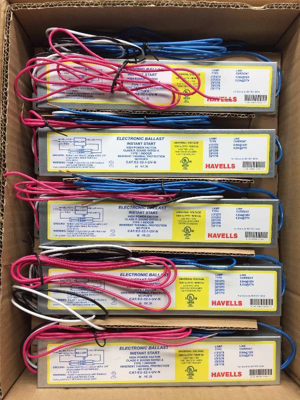 E-232-I-UV-N T8 (F32) 1 CASE OF 10 ELECTRONIC BALLAST