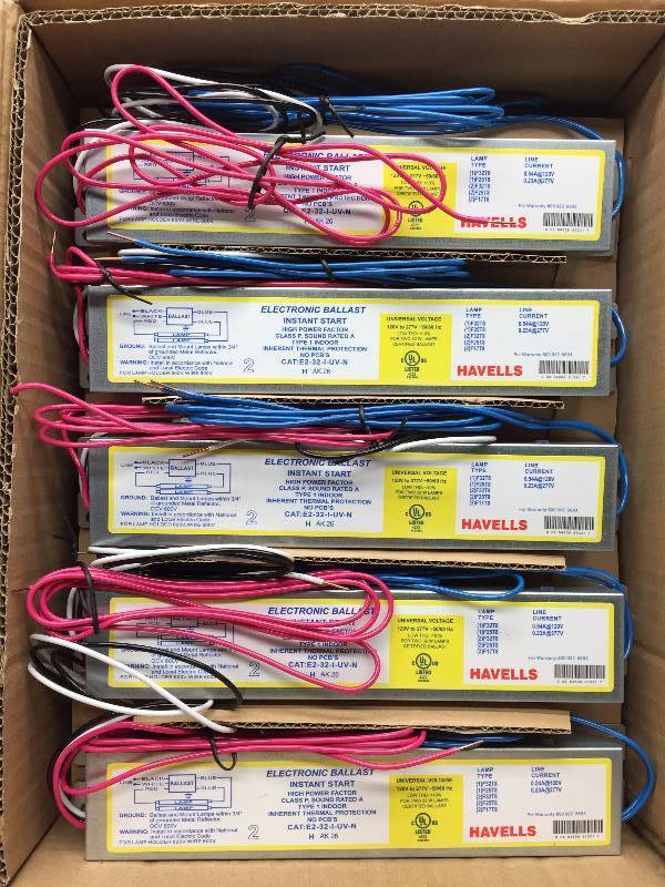 E-232-I-UV-N T8 (F32) 1 CASE OF 10 ELECTRONIC BALLAST
