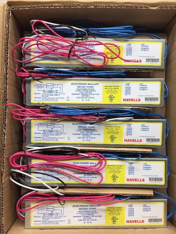 E-232-I-UV-N T8 (F32) 1 CASE OF 10 ELECTRONIC BALLAST