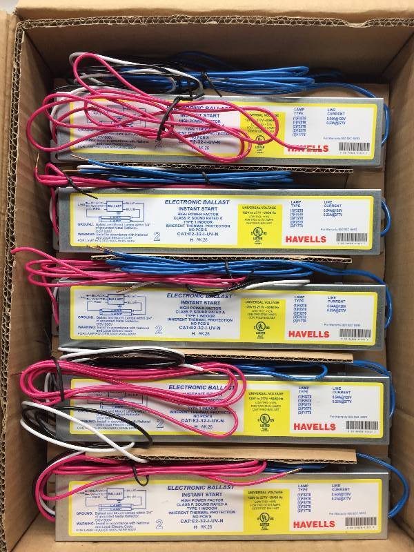 E-232-I-UV-N T8 (F32) 1 CASE OF 10 ELECTRONIC BALLAST