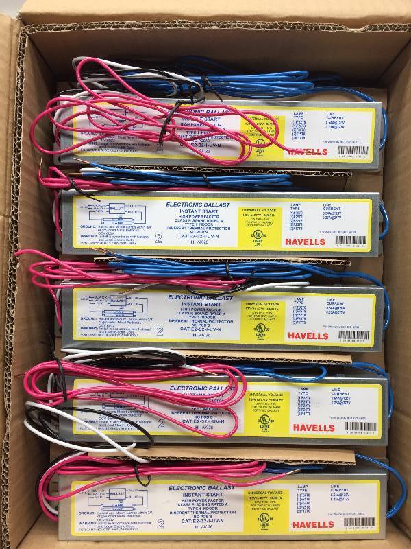 E-232-I-UV-N T8 (F32) 1 CASE OF 10 ELECTRONIC BALLAST