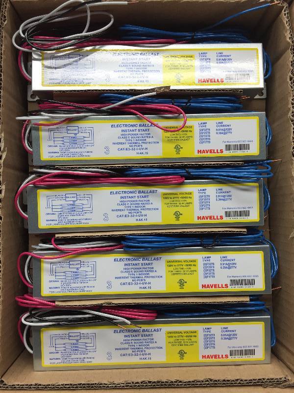 E-332-I-UV-H T8 (F32) 1 CASE OF 10 ELECTRONIC BALLAST