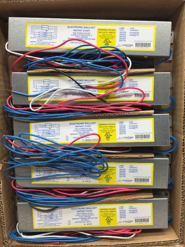 E-332-I-UV-L T8 (F32) 1 CASE OF 10 ELECTRONIC BALLAST