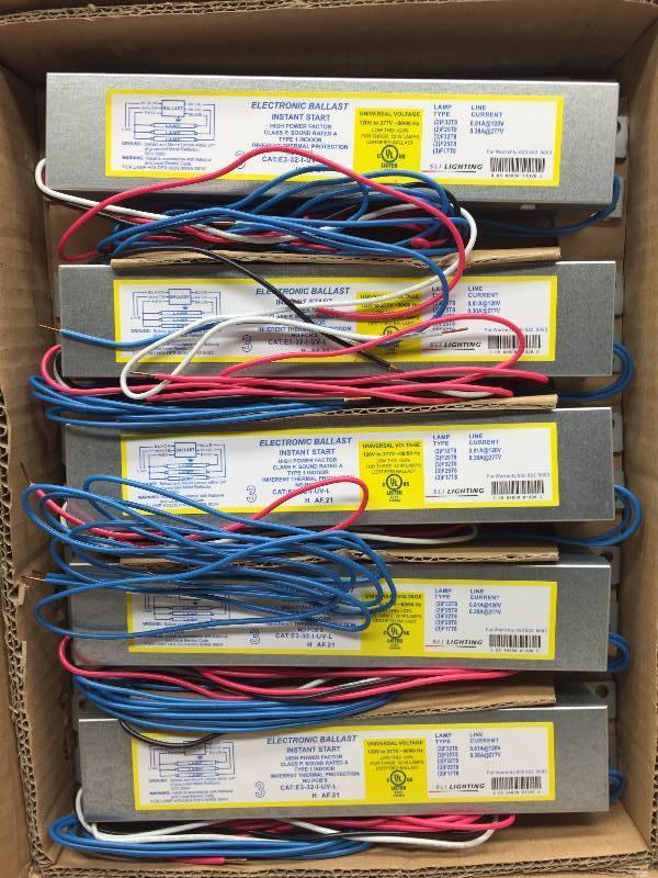 E-332-I-UV-L T8 (F32) 1 CASE OF 10 ELECTRONIC BALLAST