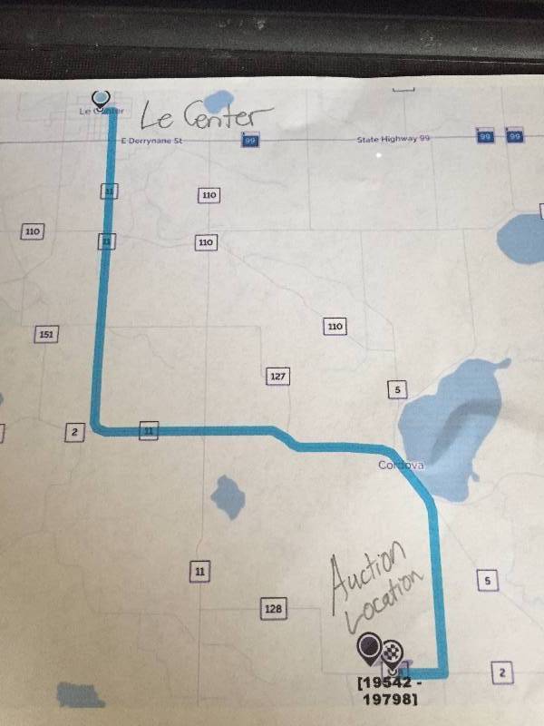 MAP AND DIRECTIONS TO AUCTION SITE PRINT OUT IF YOU ARE GOING TO BE BIDDING.