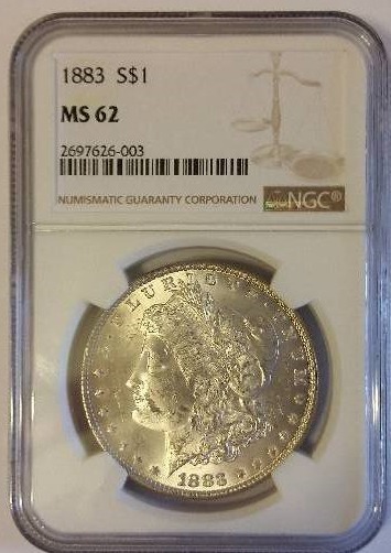 NGC Certified 1896-P Morgan Silver Dollar in AU55 Condition
