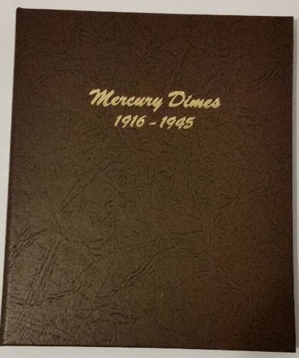 Dansco Mercury Dimes 1916-1945 Collectors Album