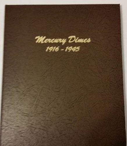 Dansco Mercury Dimes 1916-1945 Collectors Album