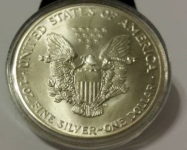 1986 American Silver Eagle 1st Year of Issue in Protective Holder