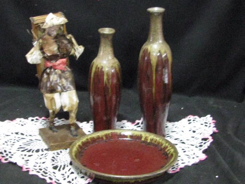 Vases-Plate & Paper Machete Figurine