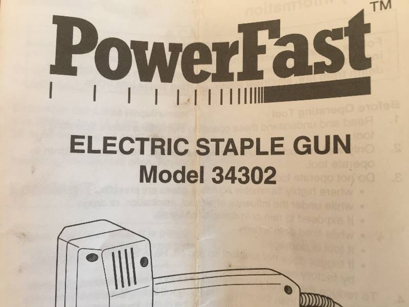 powerfast staple gun