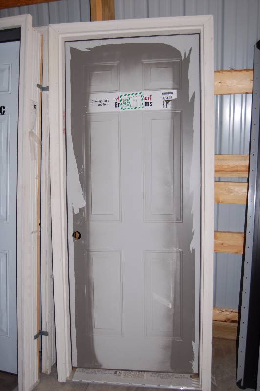 lot 32 image: Pre Hung Display Model Door