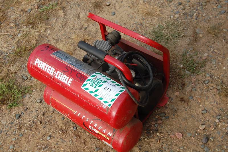 lot 196 image: Porter Cable  Air Compressor