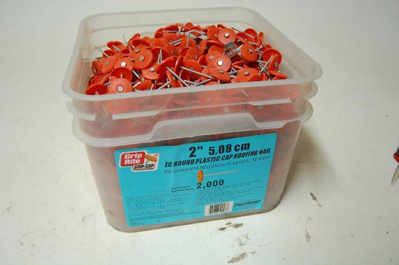 lot 293 image: 3 Plastic Cap Nails