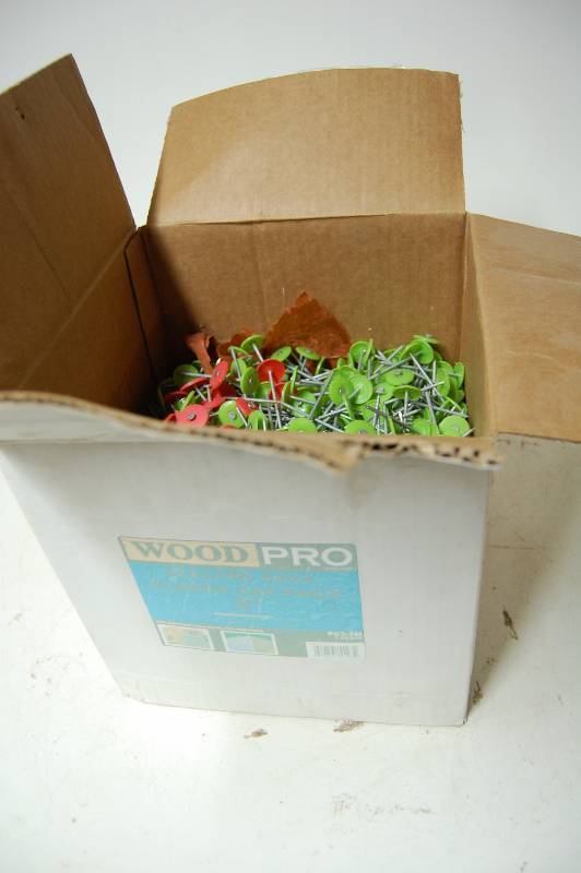 lot 292 image: 2 EG Round Plastic Cap Roofing Nails