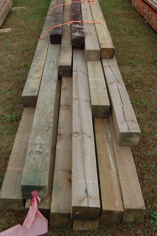 lot 405 image: Rough Cut Treated Posts