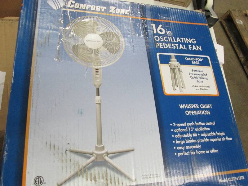Comfort Zone 16 inch Oscillating Pe...