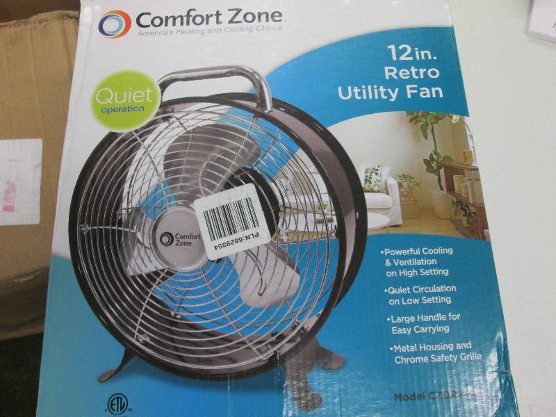 Comfort Zone 12 inch Retro Utility ...