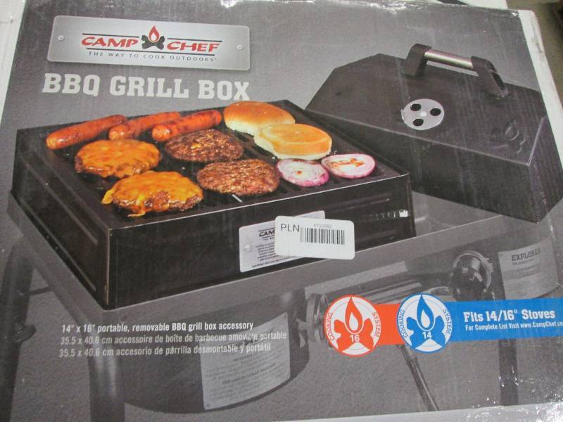 Camp Chef BBQ Grill Box open box, u...