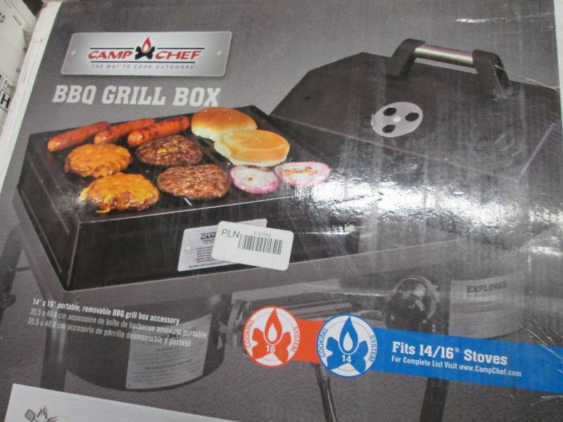Camp Chef BBQ Grill Box open box, u...