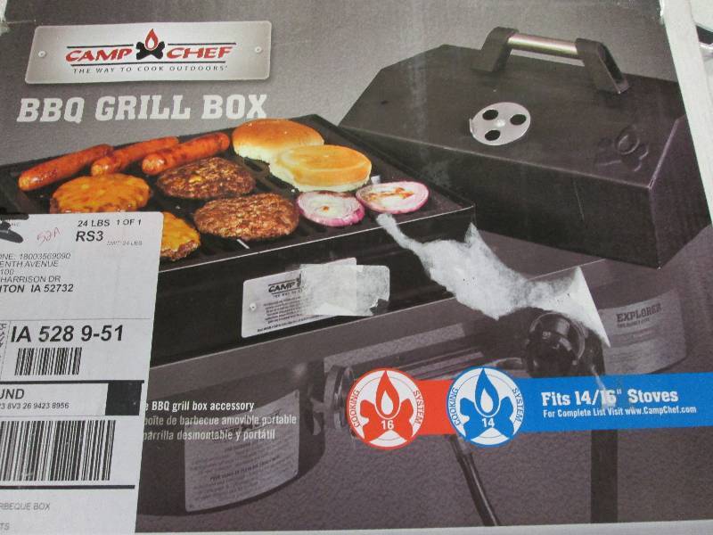 Camp Chef BBQ Grill Box open box, u...