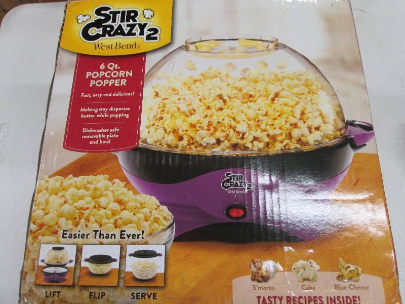 West Bend Stir Crazy 2  6 Qt Popcor...