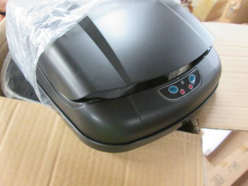 Auto-Open Brushed-Finish Trash Bin ...