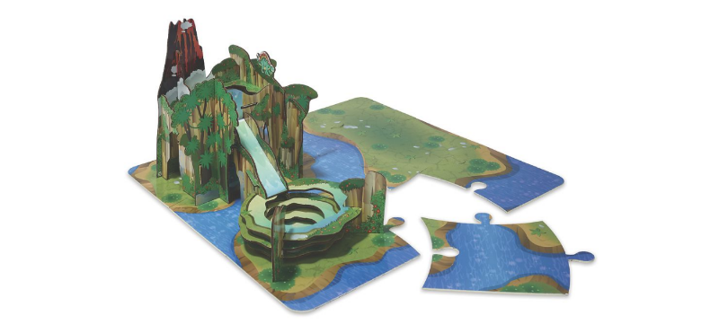 Wooden Dinosaur Habitat open box Re...