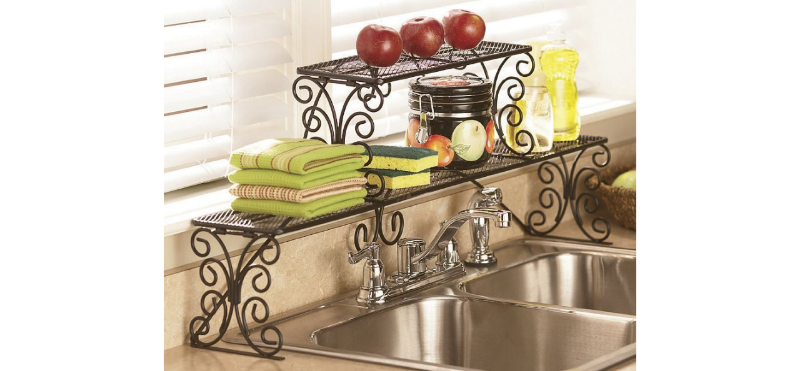 2-Tier Scrolled Over-the-Sink Shelf...