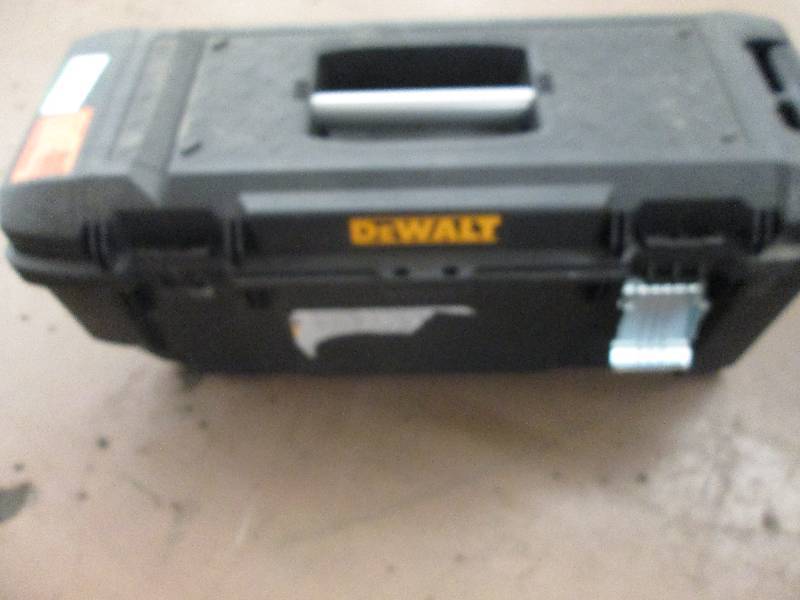 lot 3 image: dewalt tool box no wheels and 1 lat...