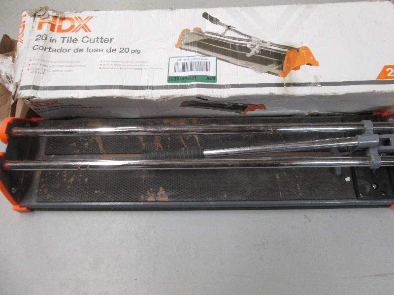 lot 8 image: 20 inch tile cutter  used ...