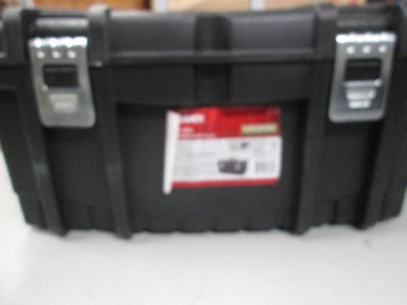 lot 12 image: husky 22 inch tool box removable to...