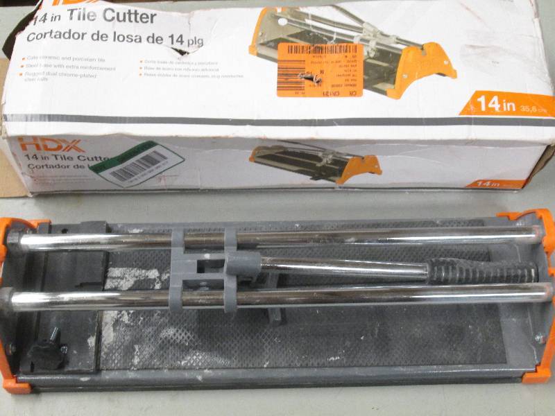 lot 22 image: 14 inch tile cutter used ...