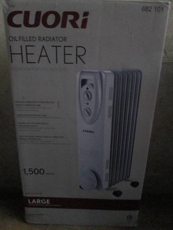 lot 412 image: Cuori oil filled heater 1500 watts ...