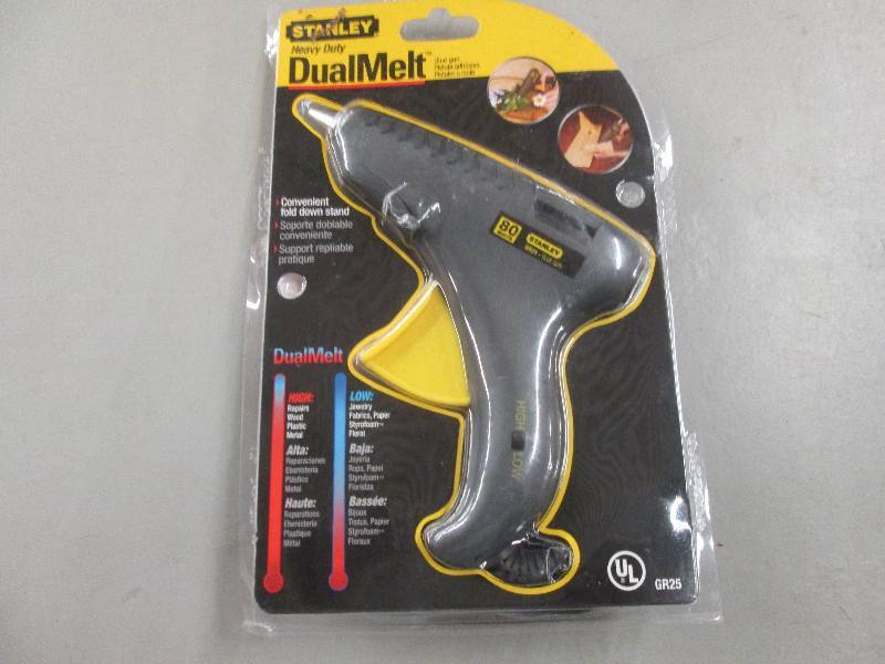 lot 33 image: stanley dual melt glue gun open box...